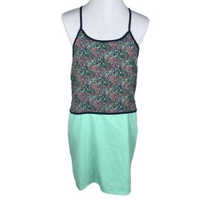RD Style Racerback Dress Blue Green Size Large